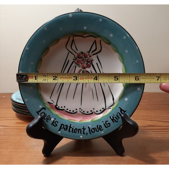 Jenny Moss & Mary Jocker Goodness Gracious "Love is patient, love" Decor Plate - Picture 2 of 6